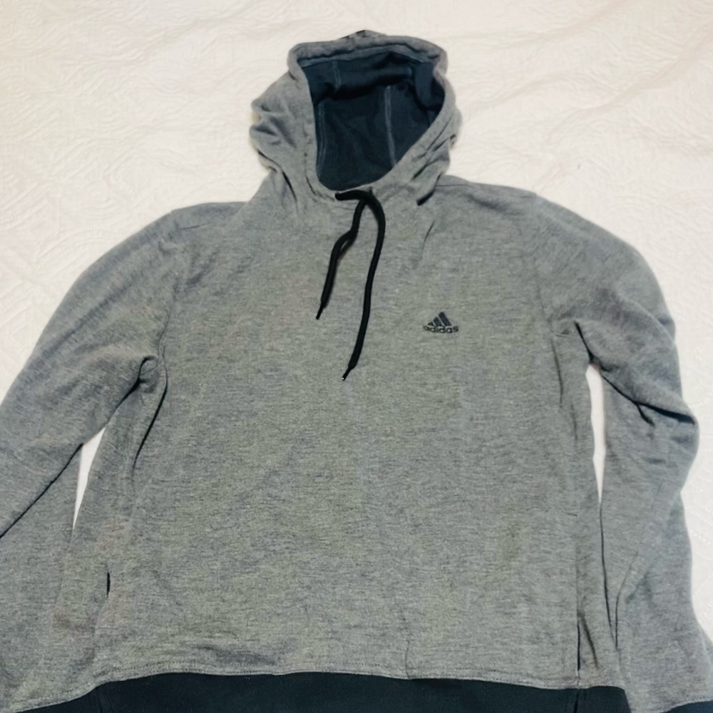 cropped adidas hoodie